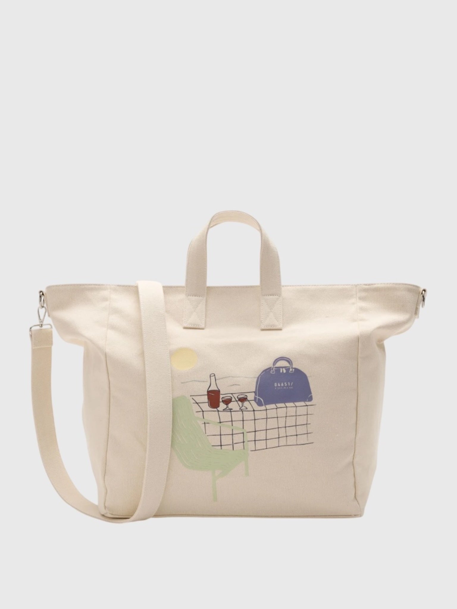 04651 / A Trip In A Bag Shopper Beach Bag - Saint Bernard