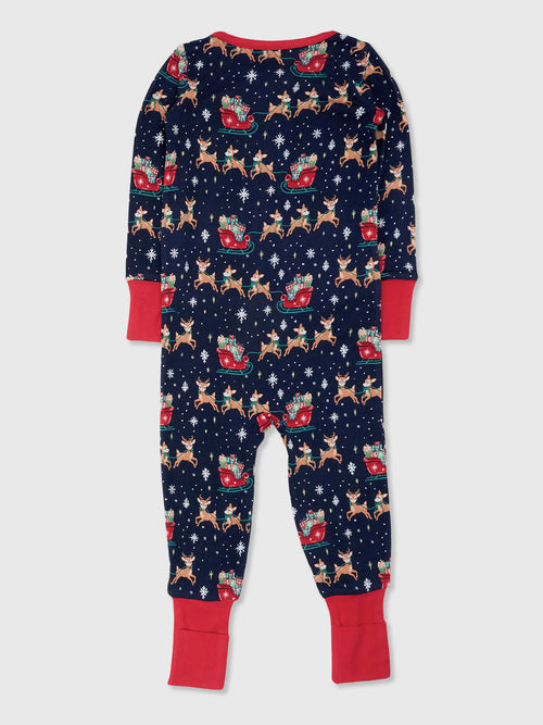 Rufflebutts Baby Boys' Convertible One Piece Pajama - Saint Bernard