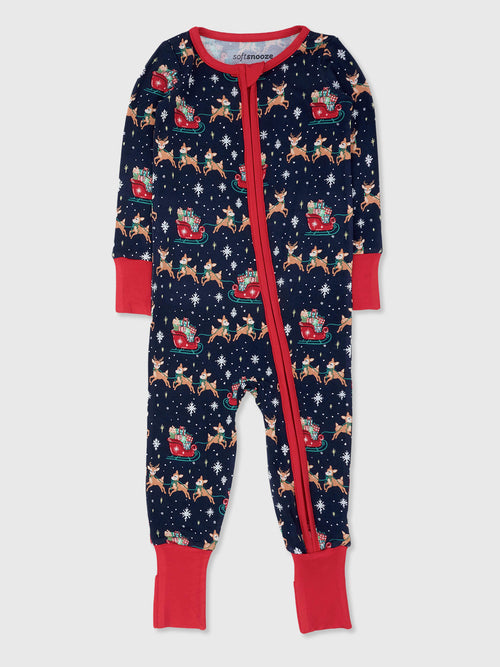 Rufflebutts Baby Boys' Convertible One Piece Pajama - Saint Bernard