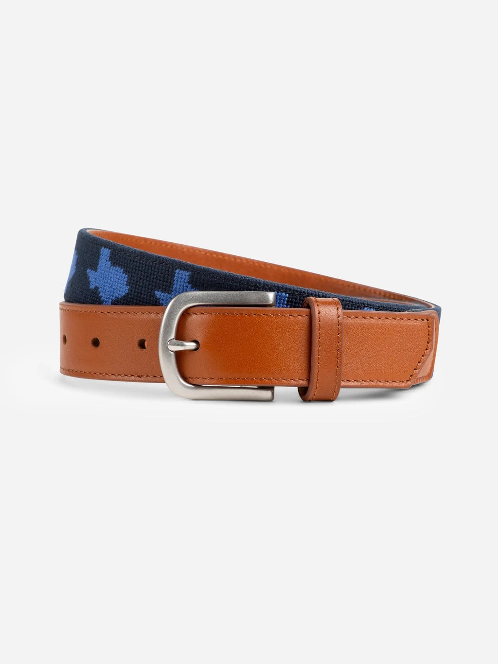 Mizzen+Main Men's Needlepoint Belt - Saint Bernard