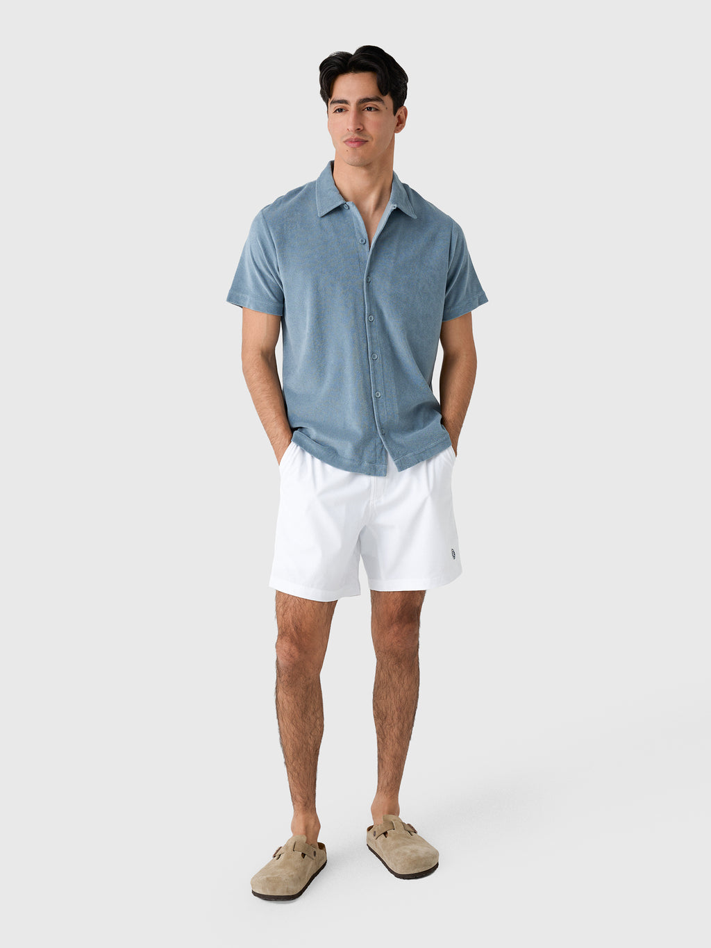 04651 / A Trip In A Bag Men's Terry Cuba Shirt - Saint Bernard