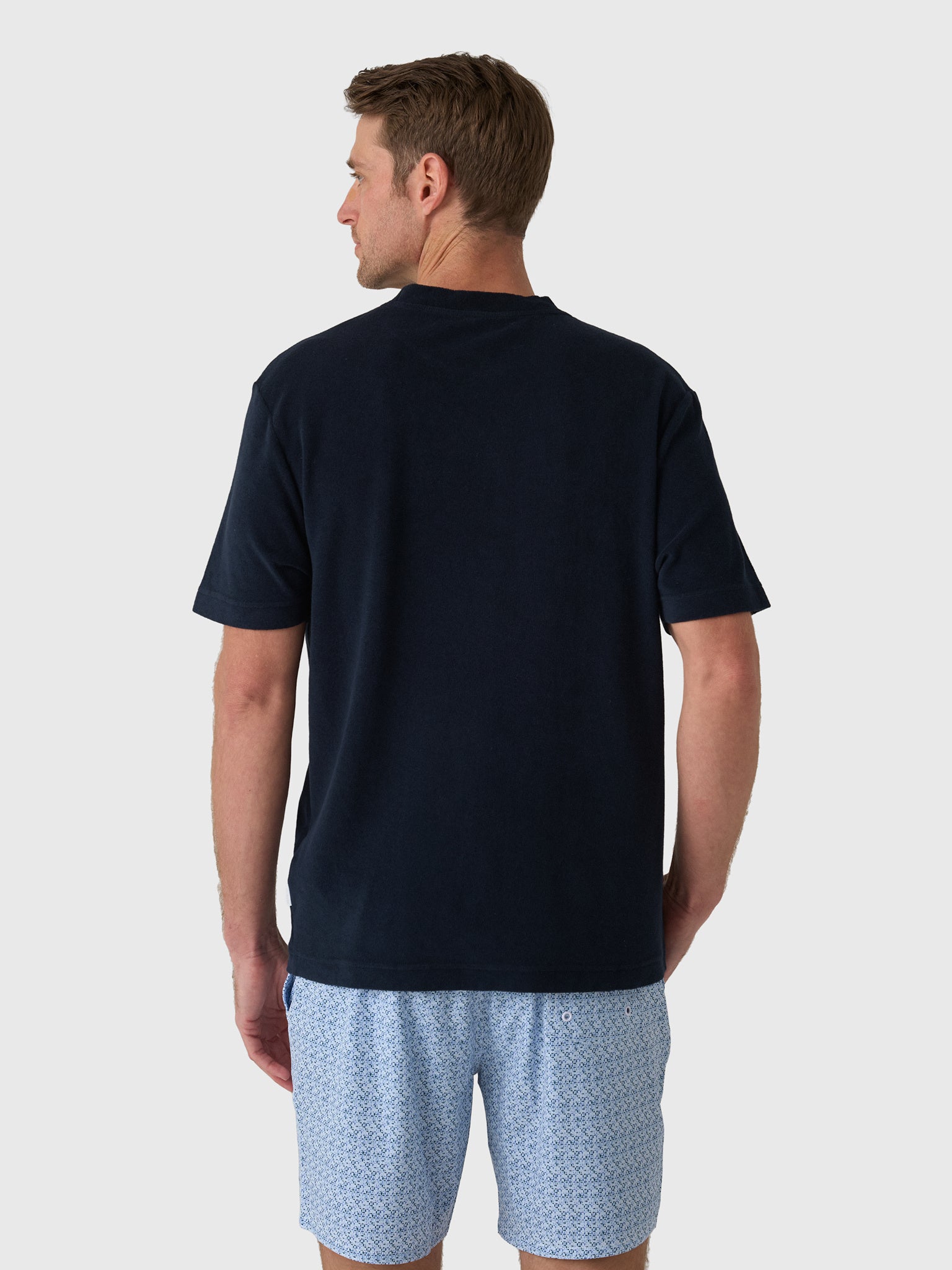 04651 / A Trip In A Bag Men's Terry Tee - Saint Bernard