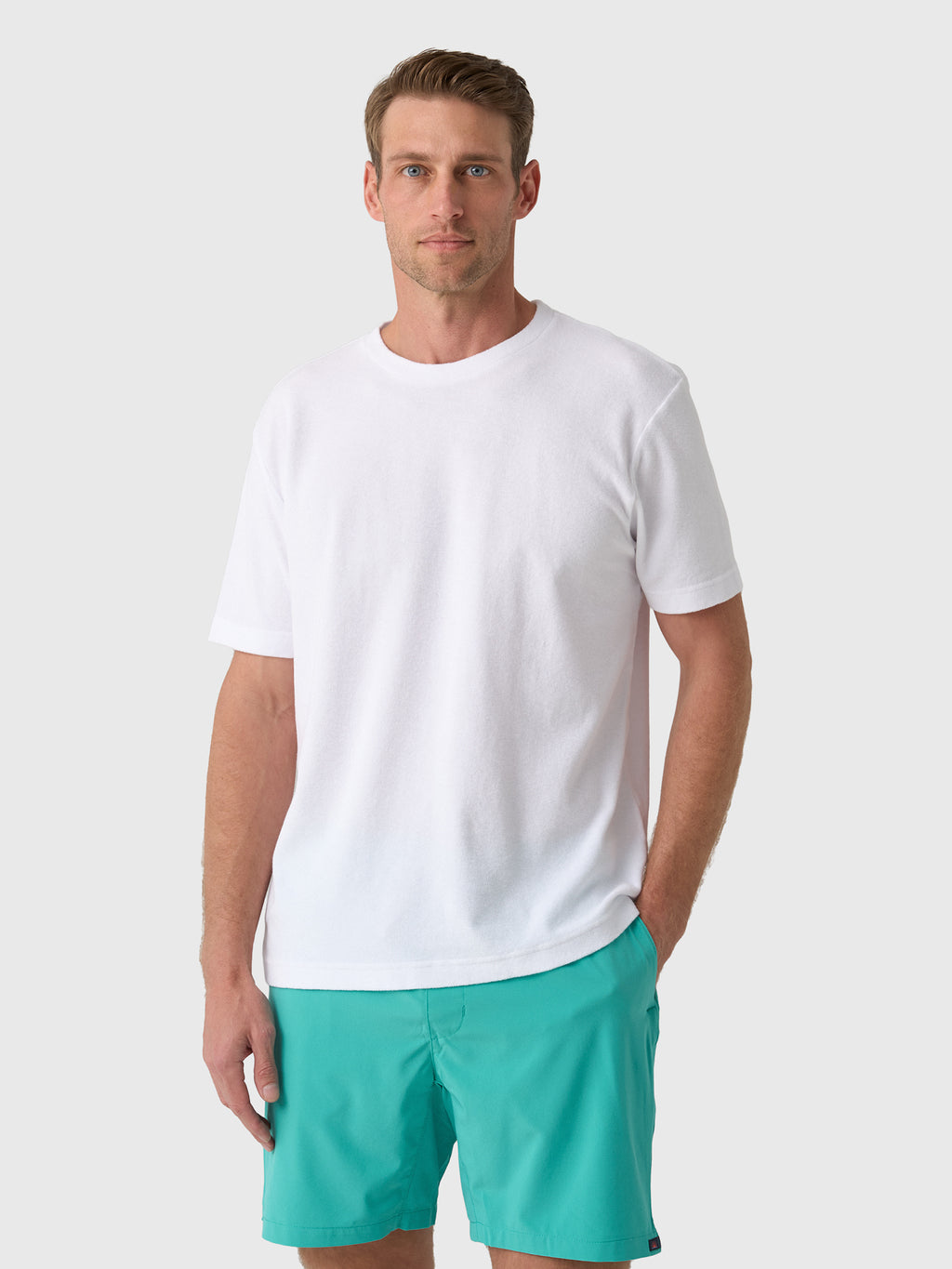 04651 / A Trip In A Bag Men's Terry Tee - Saint Bernard