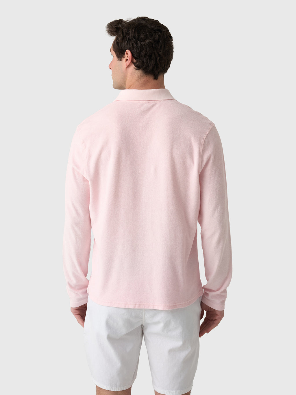 04651 / A Trip In A Bag Men's Terry Johnny Long Sleeve Polo - Saint Bernard