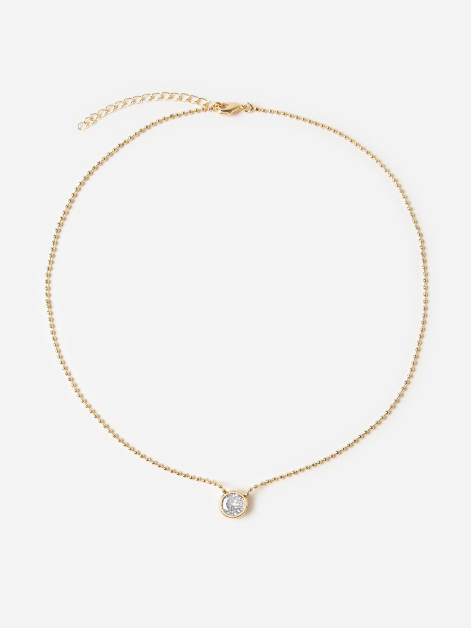 Alexa Leigh 2mm Crystal Ball Chain Necklace - Saint Bernard