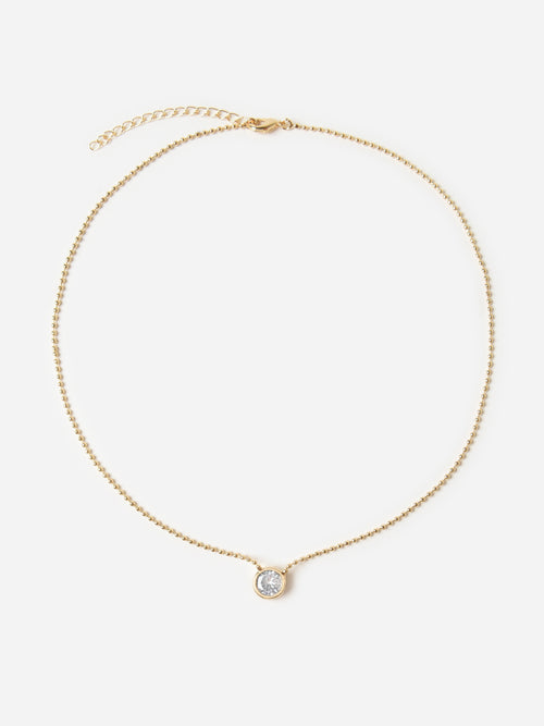 Alexa Leigh 2mm Crystal Ball Chain Necklace