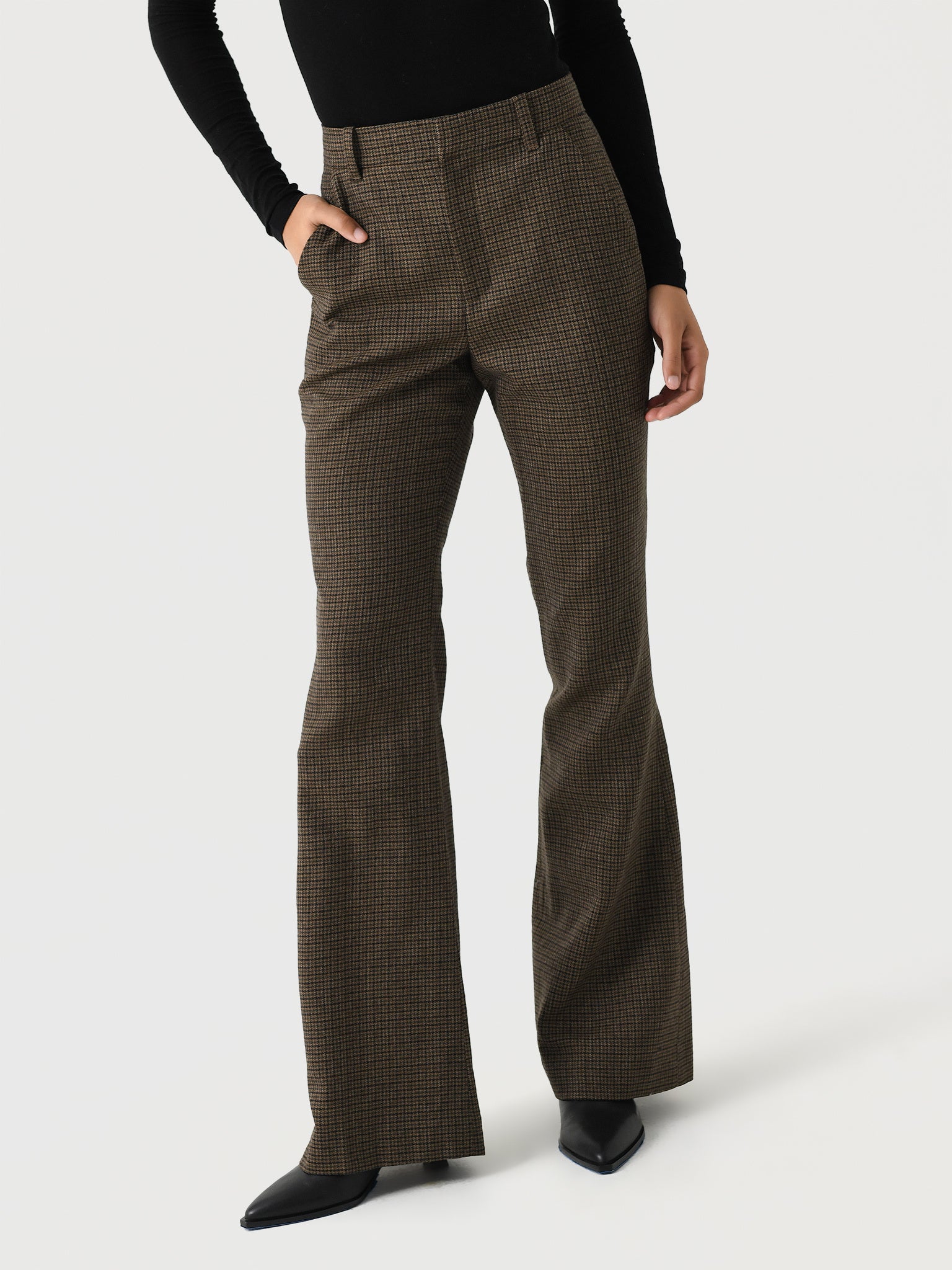 ALC Women's Maizie Mini Houndstooth Pant - Saint Bernard