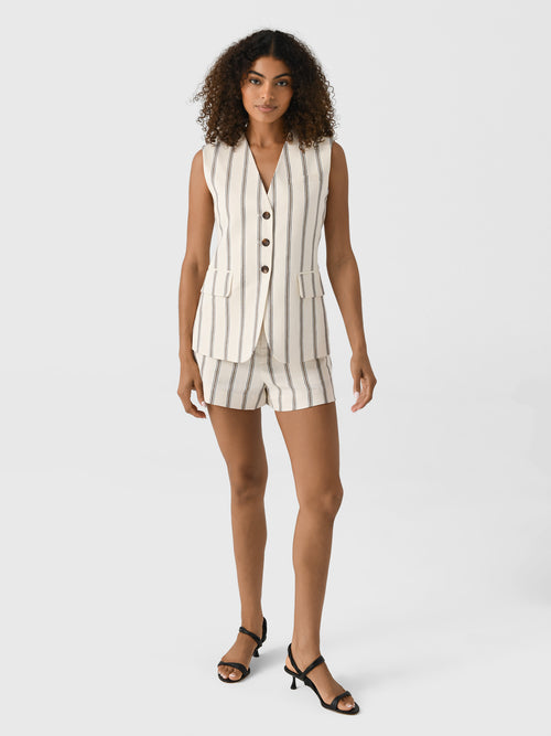 ALC Women's Mac Striped Linen Short