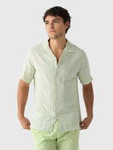 04651 / A Trip In A Bag Men's Linen Cuba Shirt - Saint Bernard