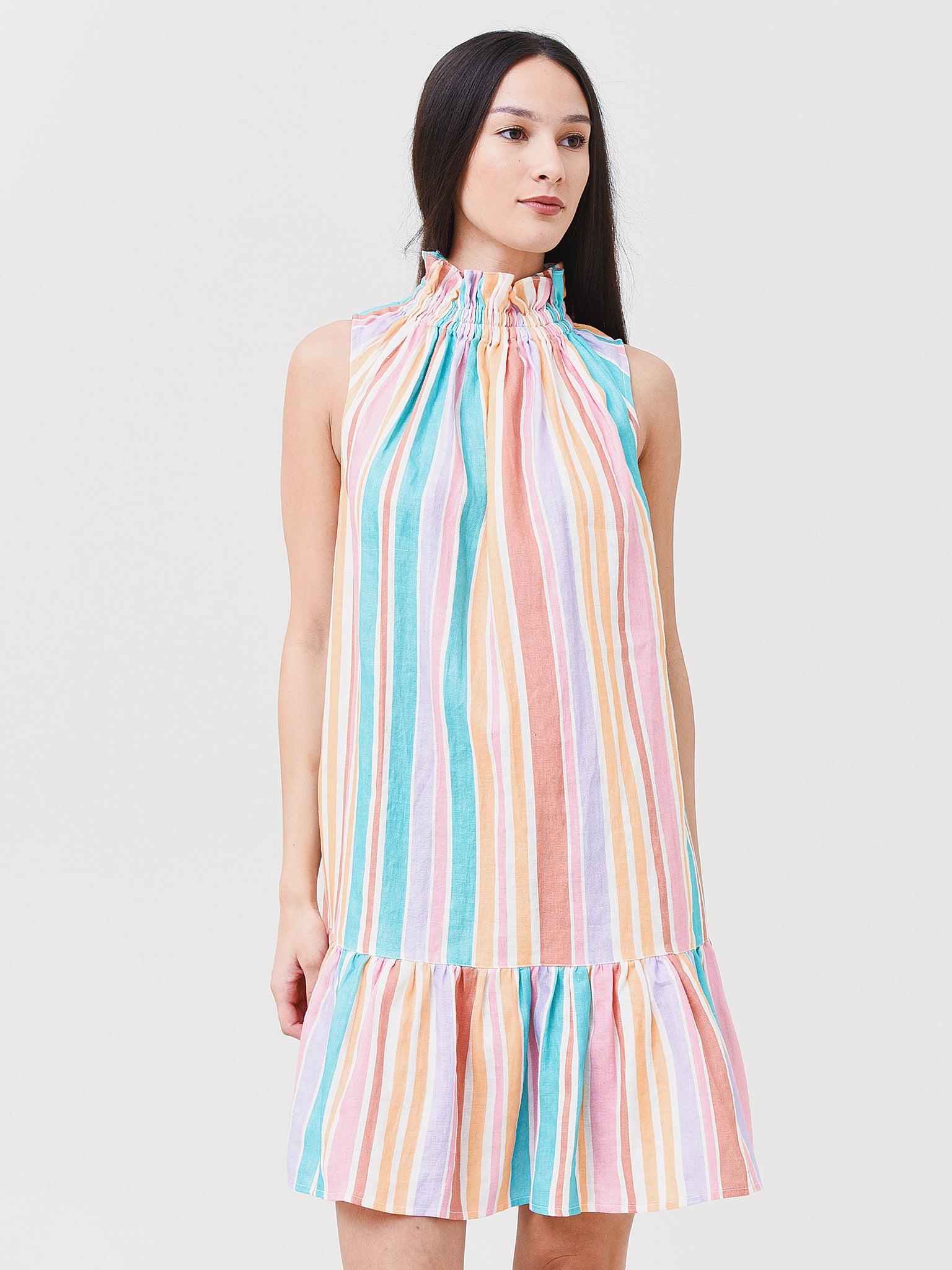 Ephemera Women's Bonbon Stripe Garland Mini Dress