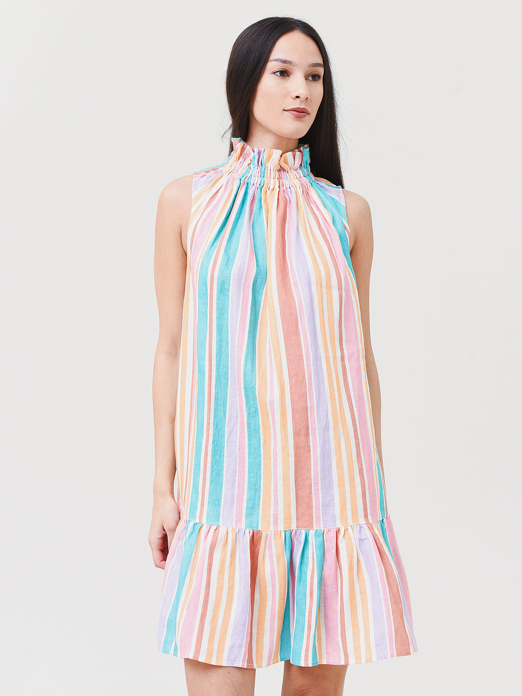 Ephemera Women's Bonbon Stripe Garland Mini Dress - Saint Bernard