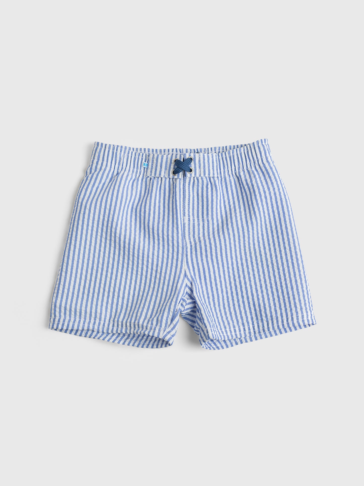Rufflebutts Boys' Periwinkle Blue Swim Trunk - Saint Bernard