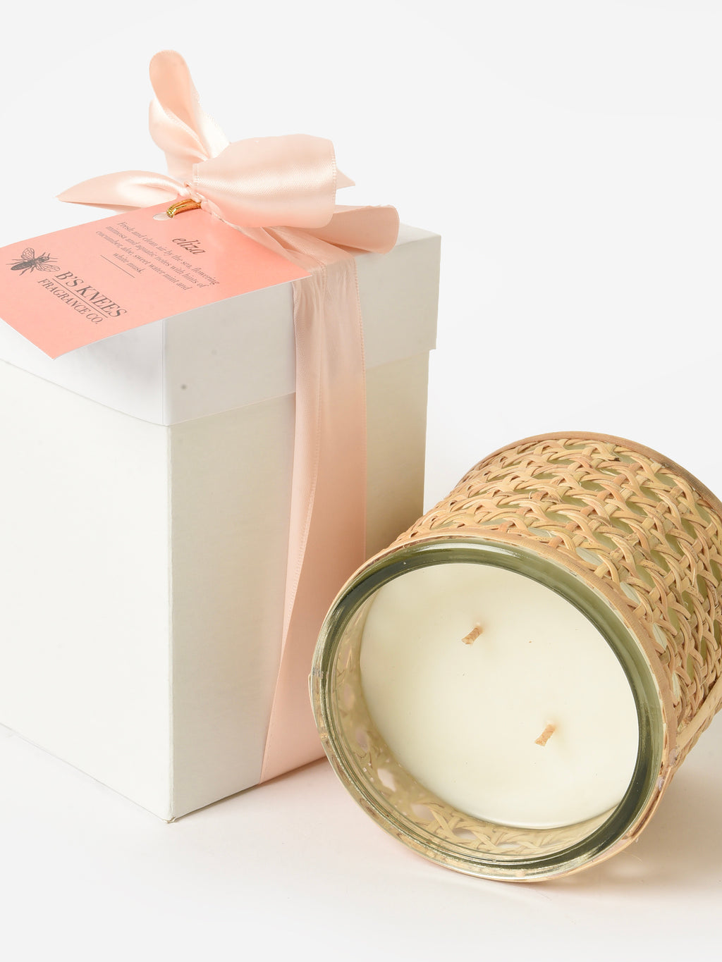 B's Knees Basket Weave 2-Wick Candle - Saint Bernard