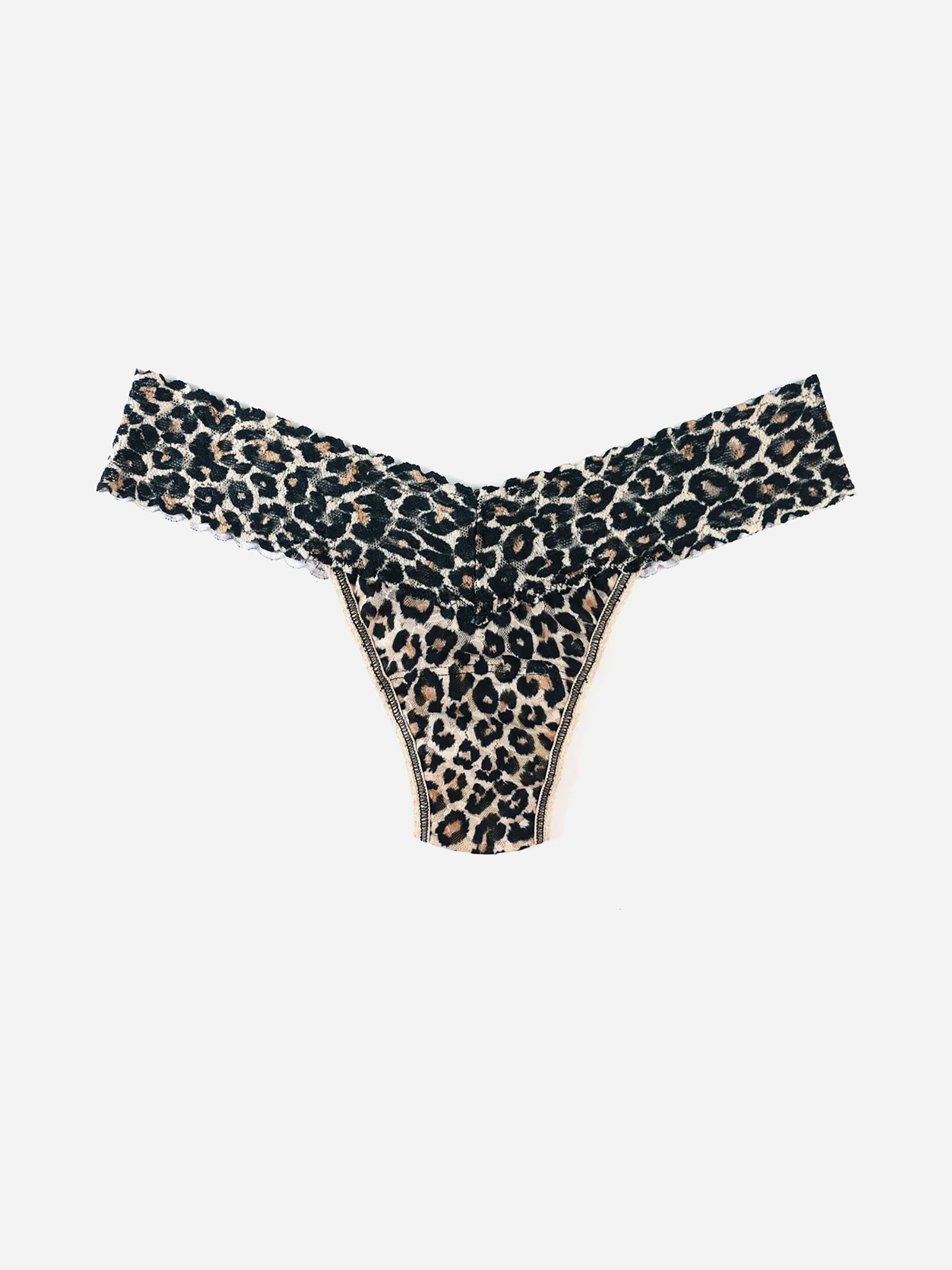 Hanky Panky Women's Printed Signature Lace Low Rise Thong - Saint Bernard