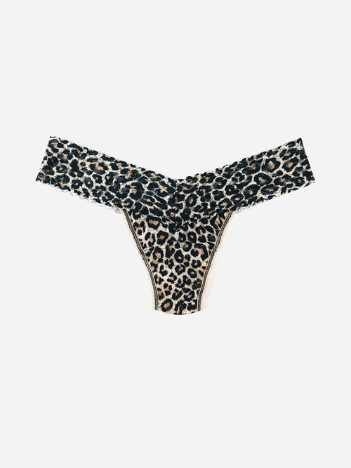 Hanky Panky Women's Printed Signature Lace Low Rise Thong - Saint Bernard