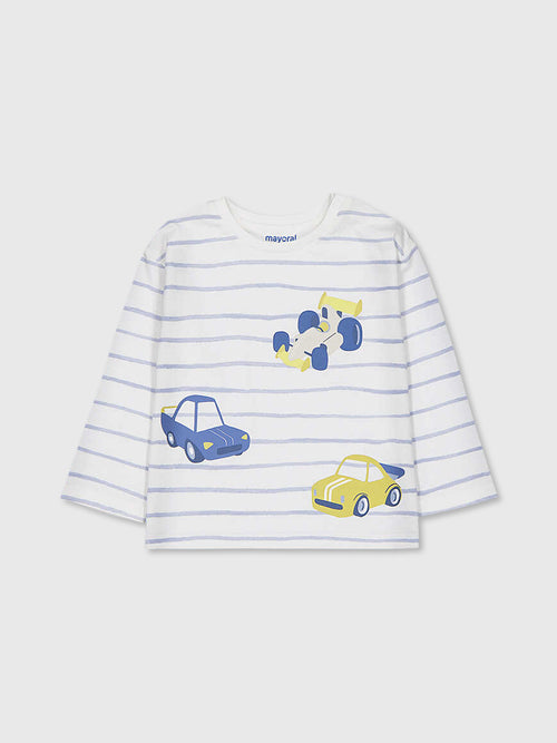 Mayoral Baby Boys' Long Sleeve Printed T-Shirt