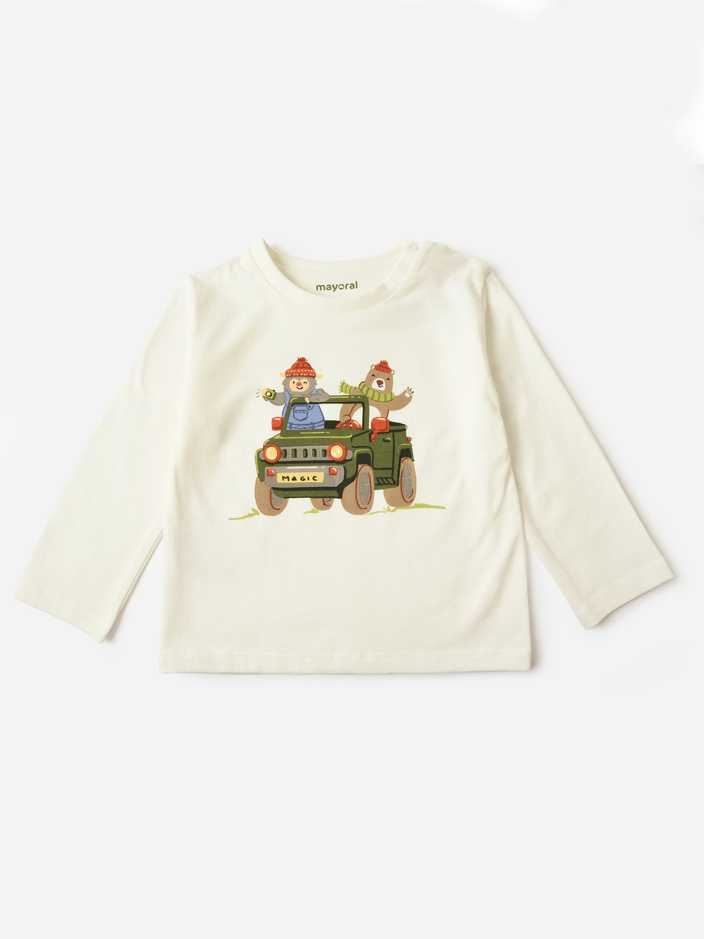 Mayoral Baby Boys' Long Sleeve Cart T-Shirt - Saint Bernard