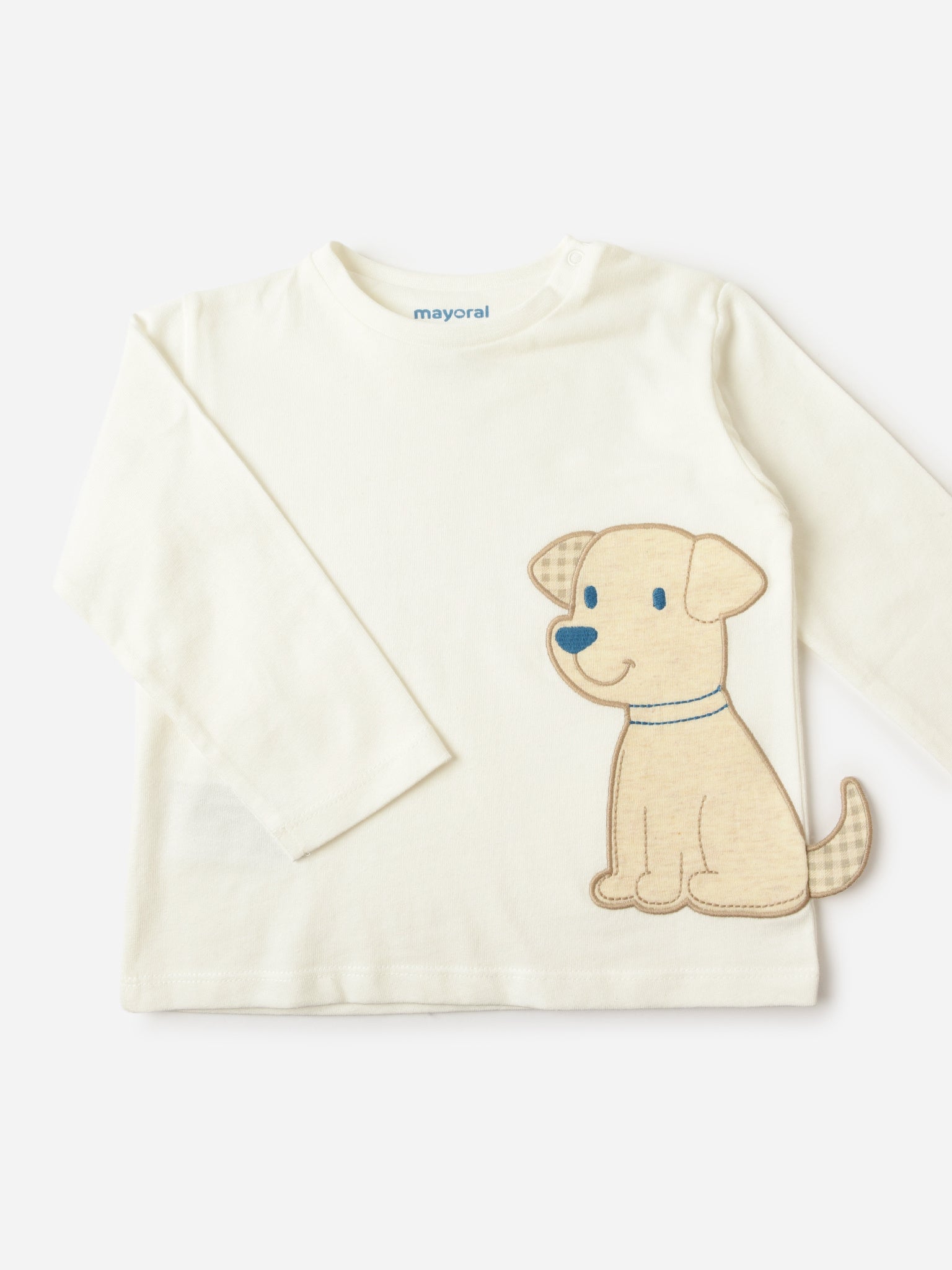 Mayoral Baby Boys' Long Sleeve Dogs T-Shirt - Saint Bernard