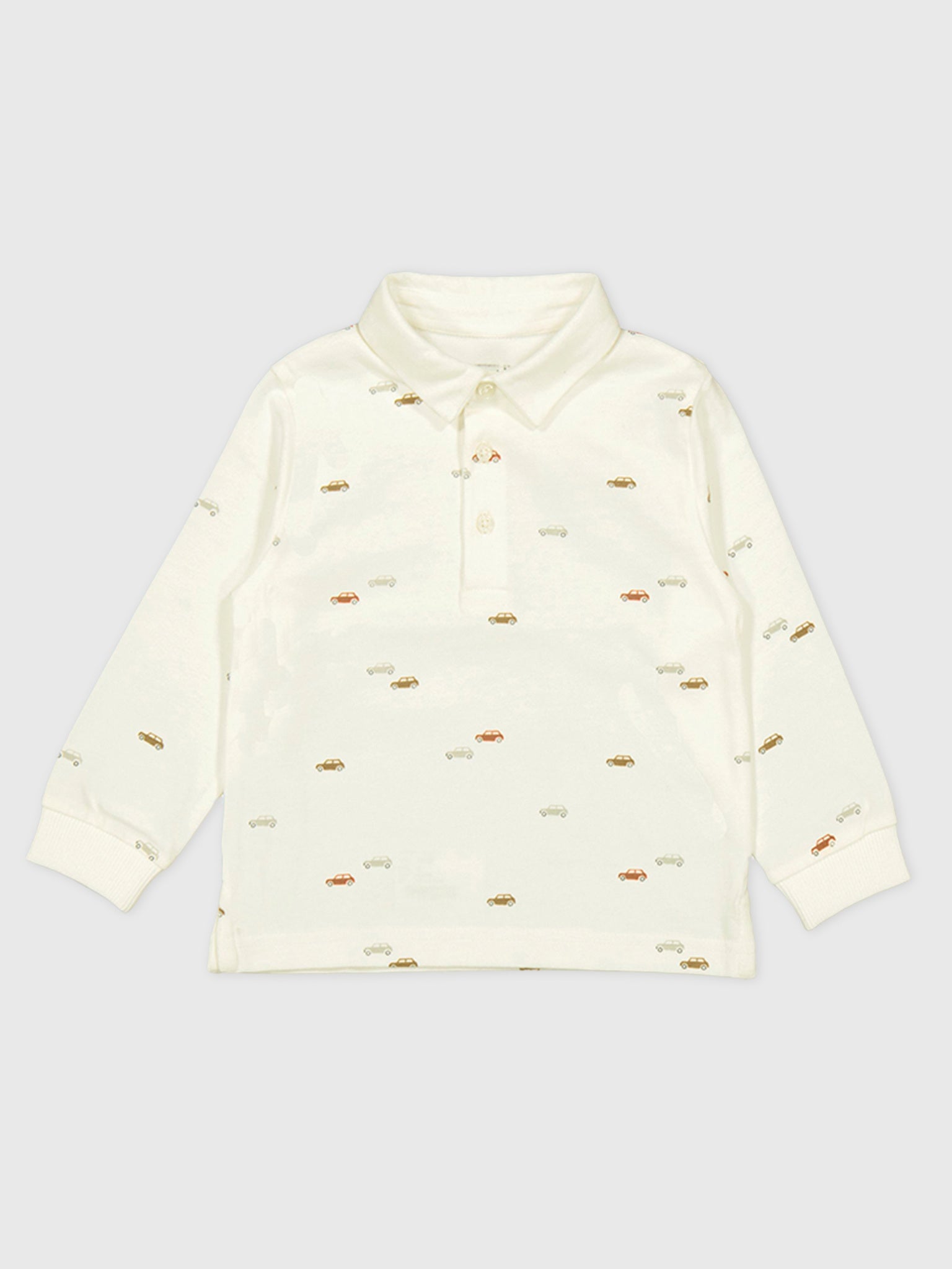 Mayoral Baby Boys' Long Sleeve Printed Polo - Saint Bernard