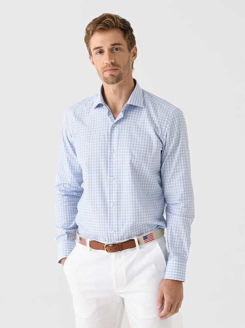 Maria Santangelo Men's Gingham Woven Shirt