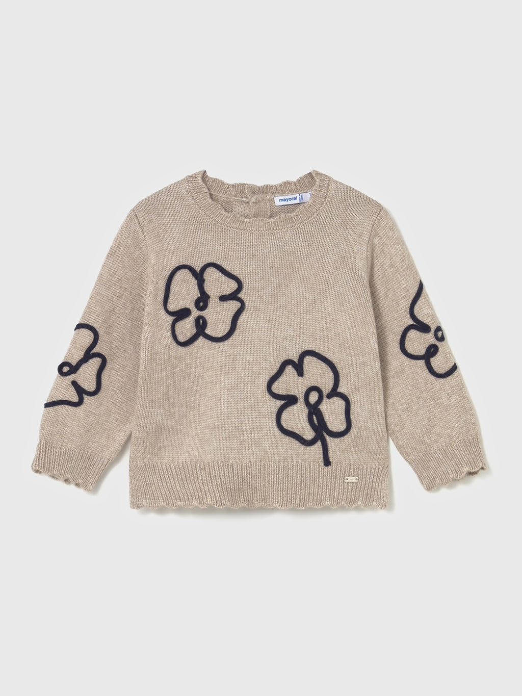 Mayoral Baby Girls' Soft Knit Sweater - Saint Bernard