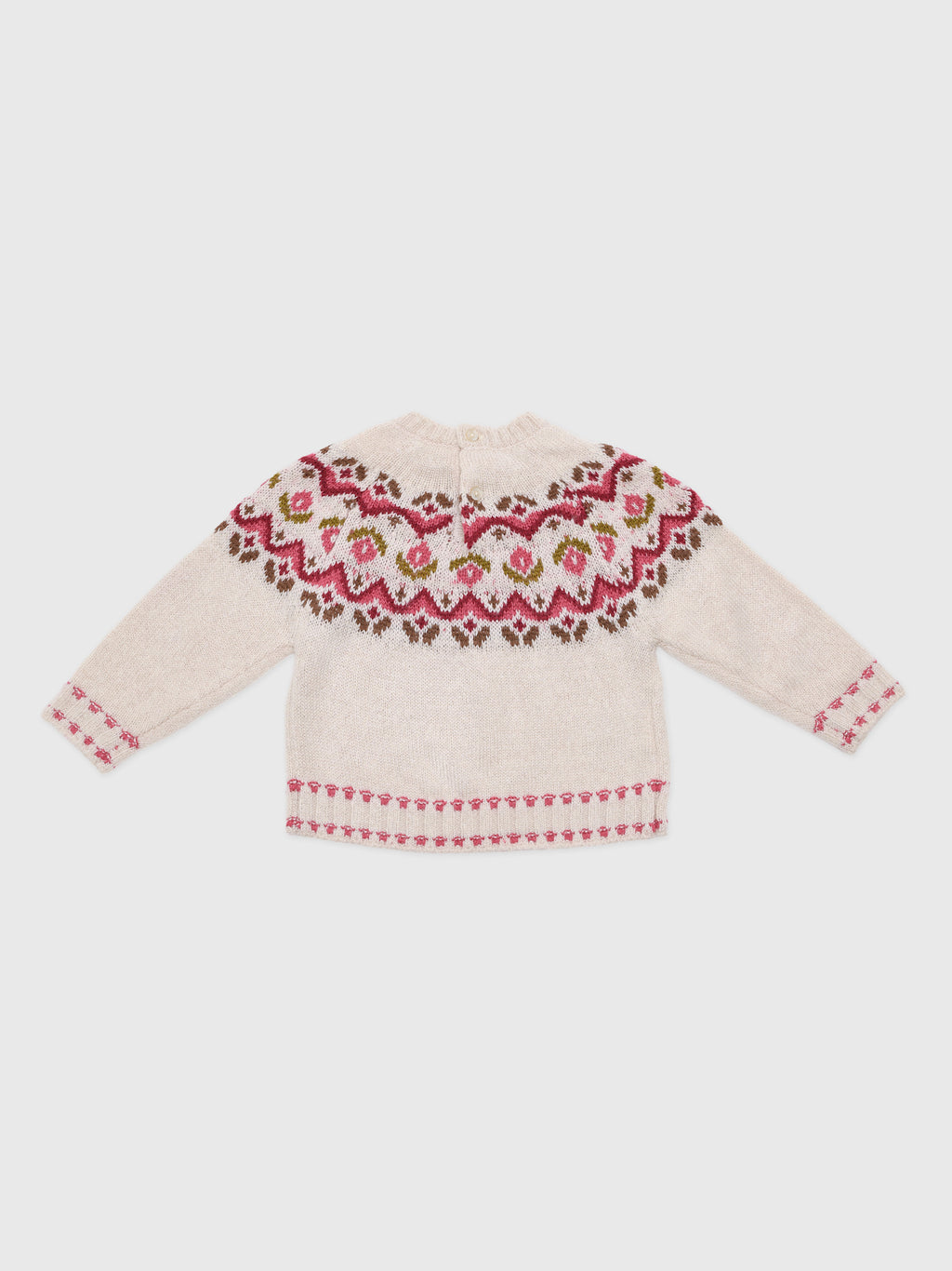 Mayoral Baby Girls' Jacquard Sweater - Saint Bernard