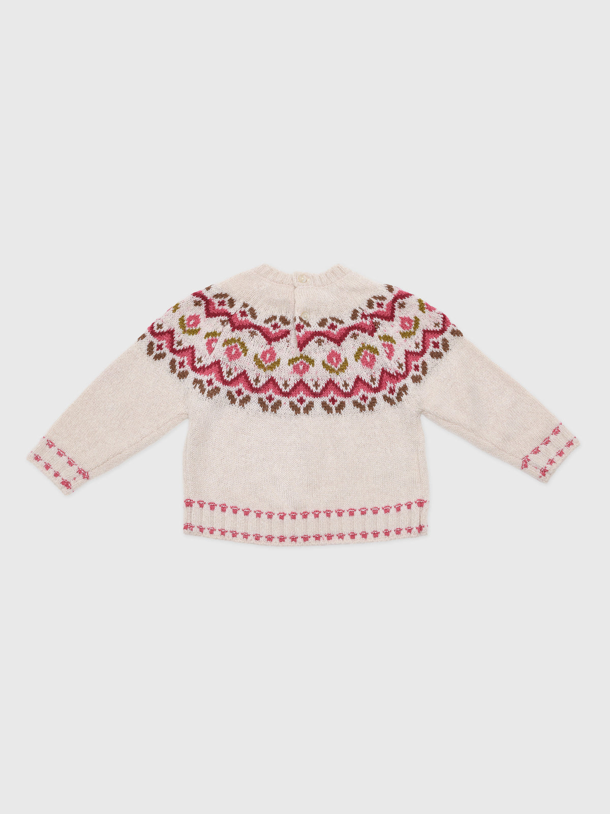 Mayoral Baby Girls' Jacquard Sweater - Saint Bernard