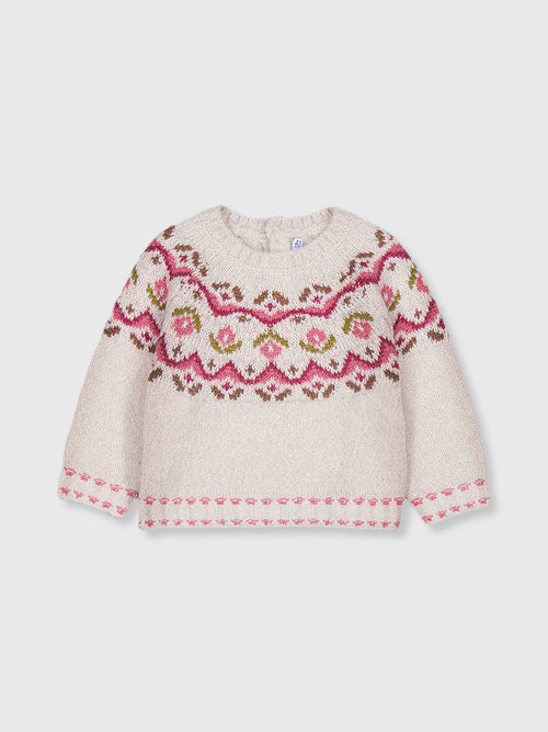 Mayoral Baby Girls' Jacquard Sweater