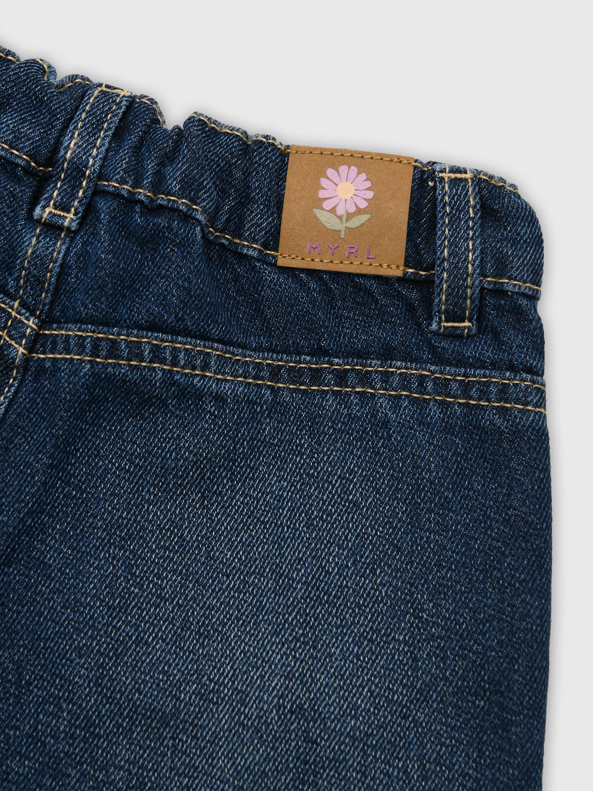 Mayoral Baby Girls' Denim Trouser - Saint Bernard
