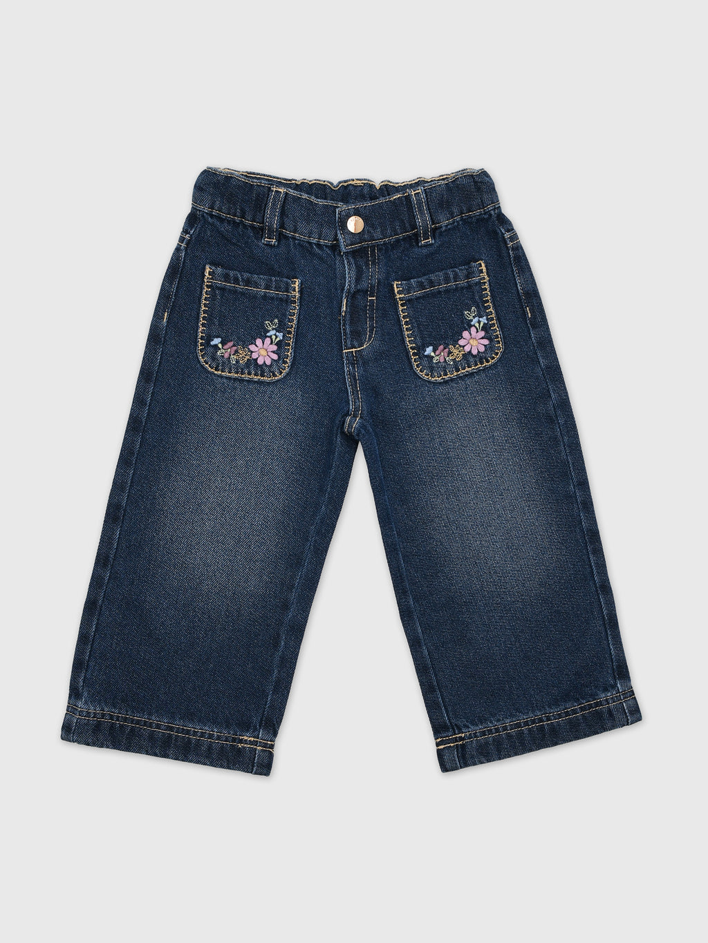 Mayoral Baby Girls' Denim Trouser - Saint Bernard