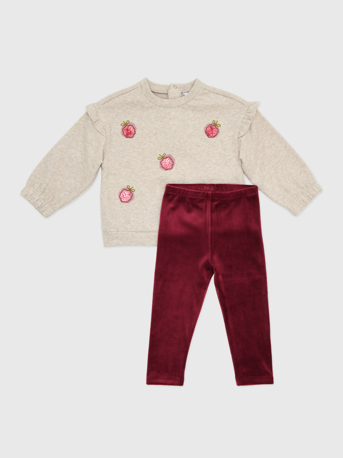 Mayoral Baby Girls' Sweater & Velvet Legging Set - Saint Bernard