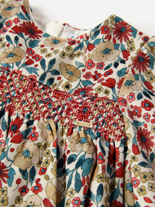 Mayoral Baby Girls' Printed Velvet Dress