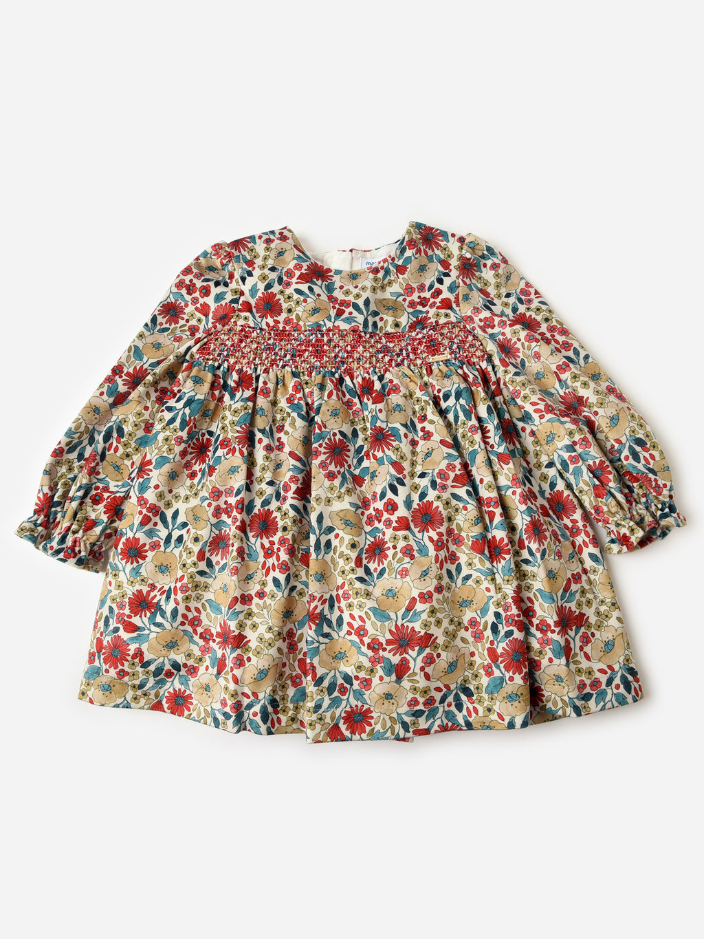 Mayoral Baby Girls' Printed Velvet Dress - Saint Bernard