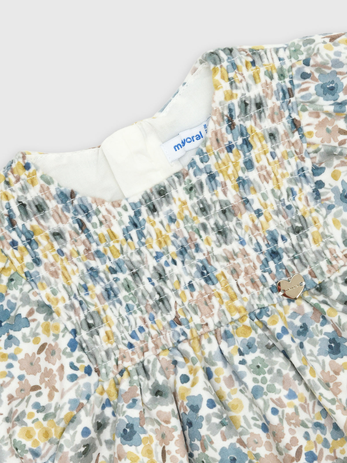 Mayoral Baby Girls' Printed Velvet Dress - Saint Bernard