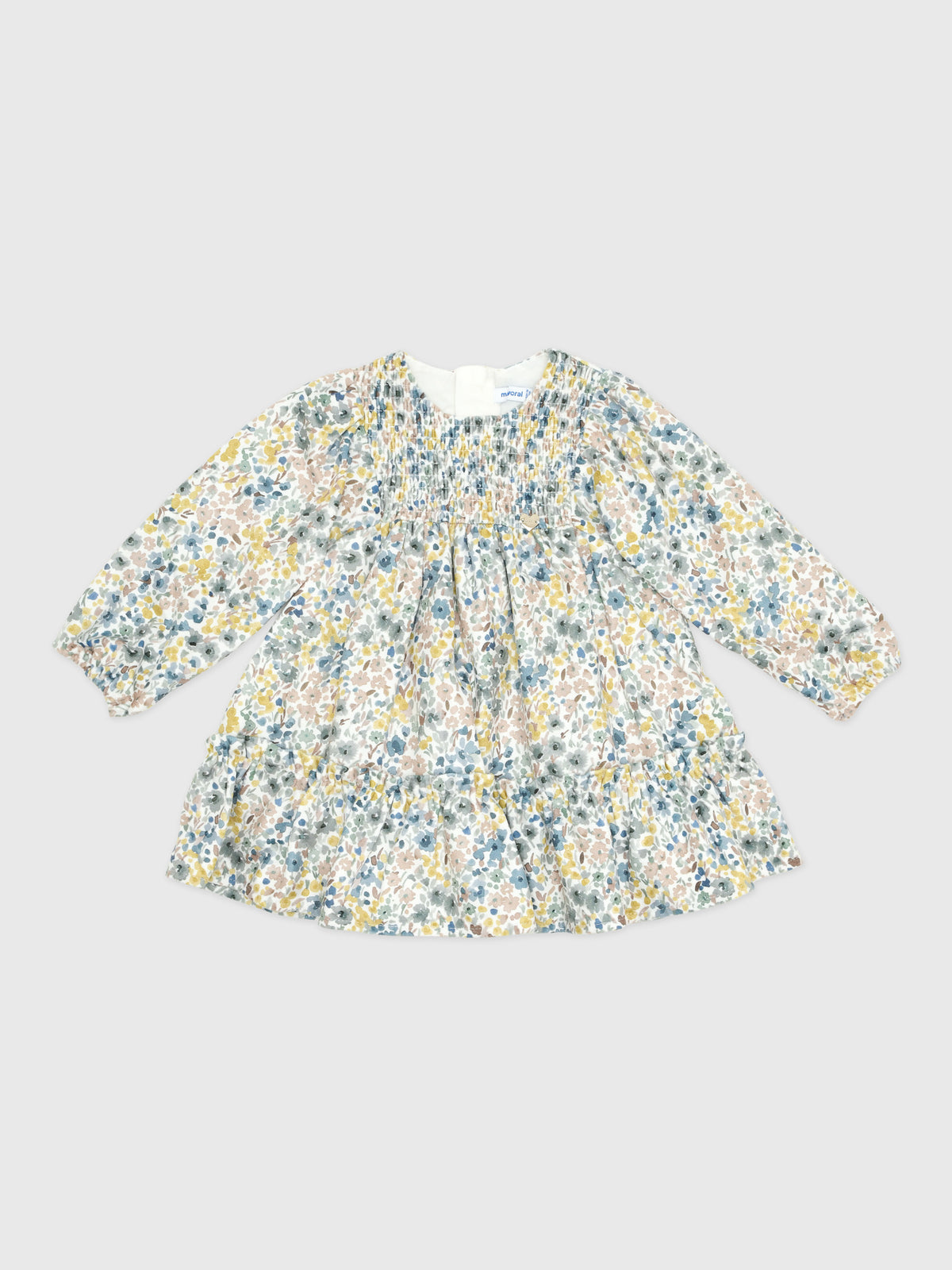 Mayoral Baby Girls' Printed Velvet Dress - Saint Bernard
