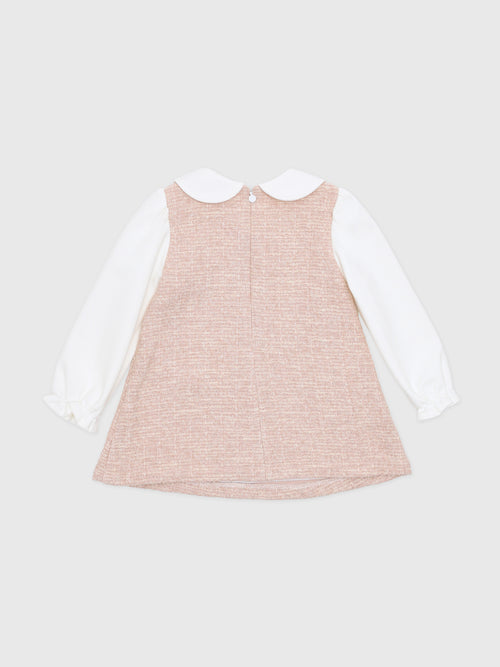 Mayoral Baby Girls' Tweed Knit Combo Dress