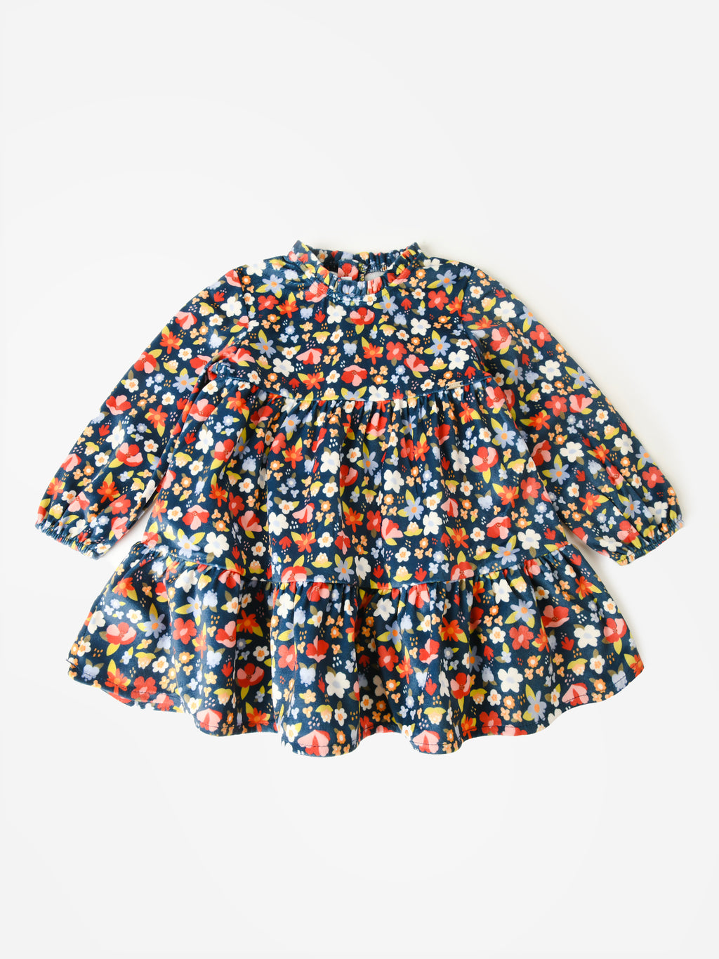 Mayoral Baby Girls' Printed Velvet Dress - Saint Bernard