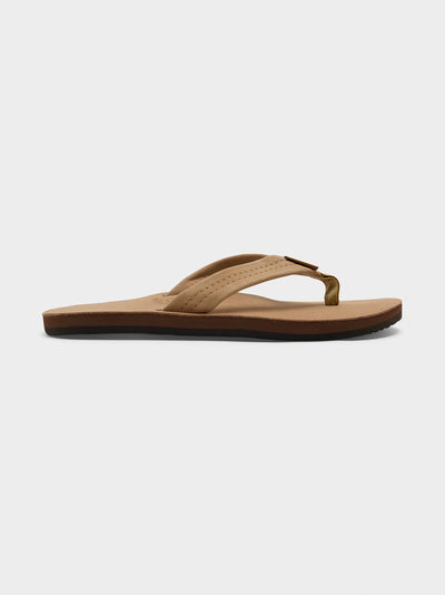 Rainbow Men's Single Layer Premier Leather Flip Flop - Saint Bernard