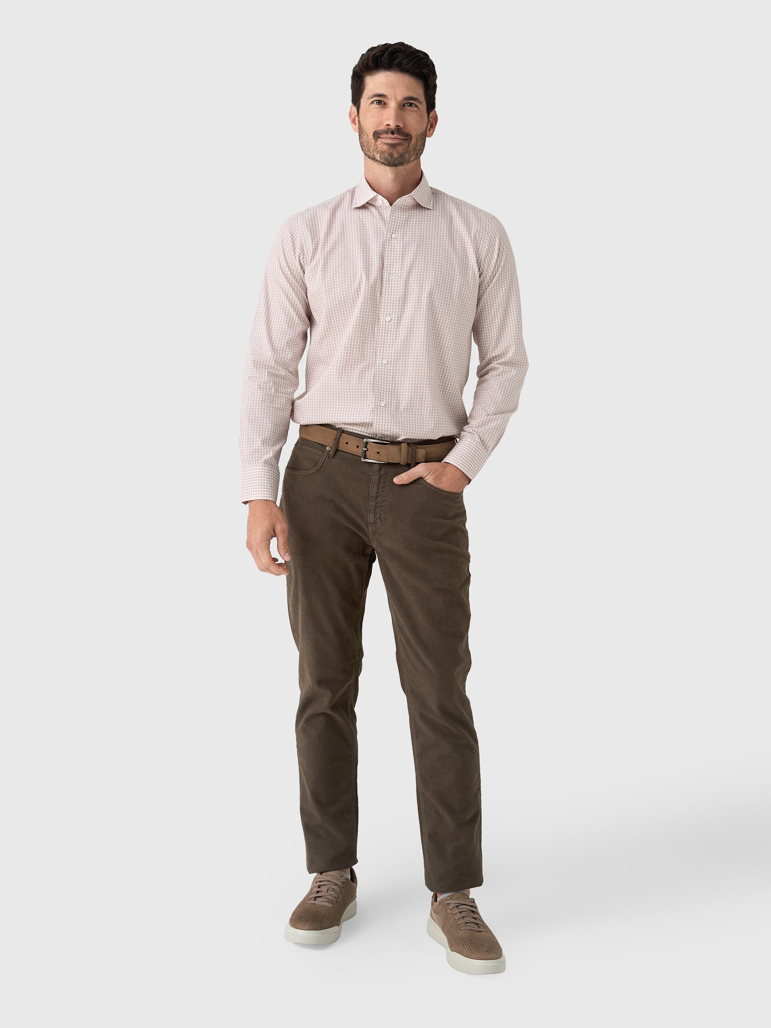 Mizzen+Main Men's Trim Leeward No Tuck Dress Shirt – Saint Bernard
