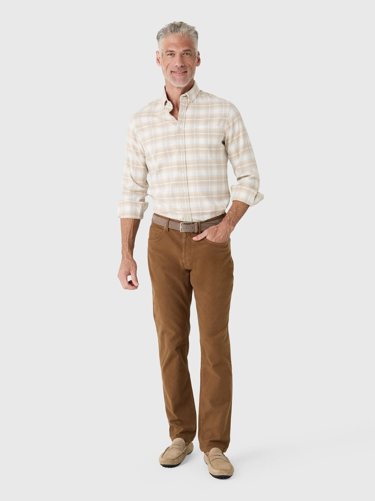 Billy Reid Men's Moleskin Cochran Jean - Saint Bernard