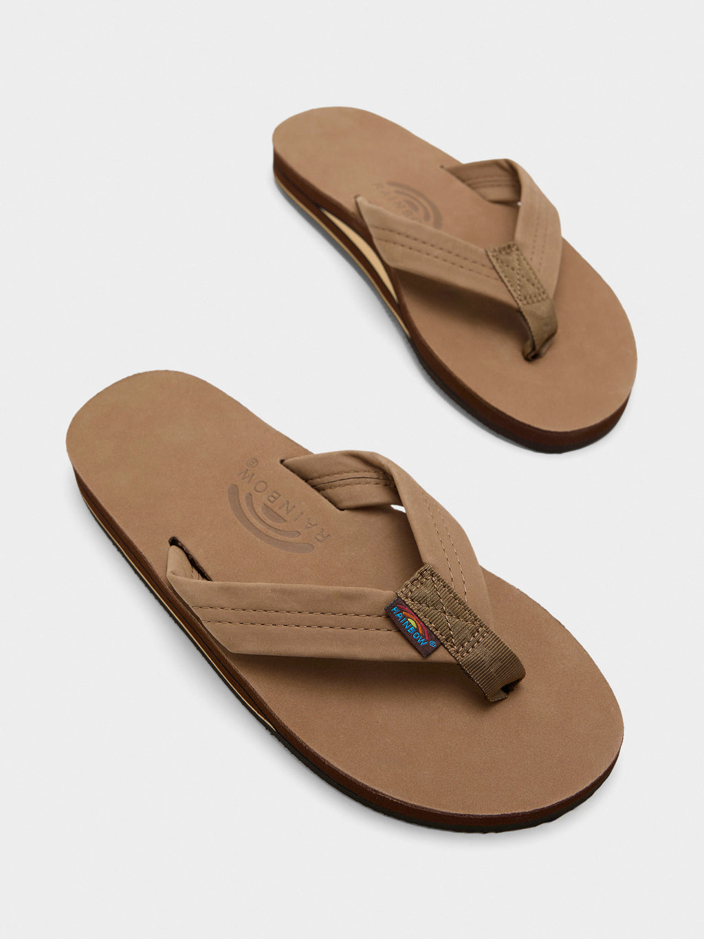Rainbow Men's Double Layer Premier Leather Flip Flop - Saint Bernard