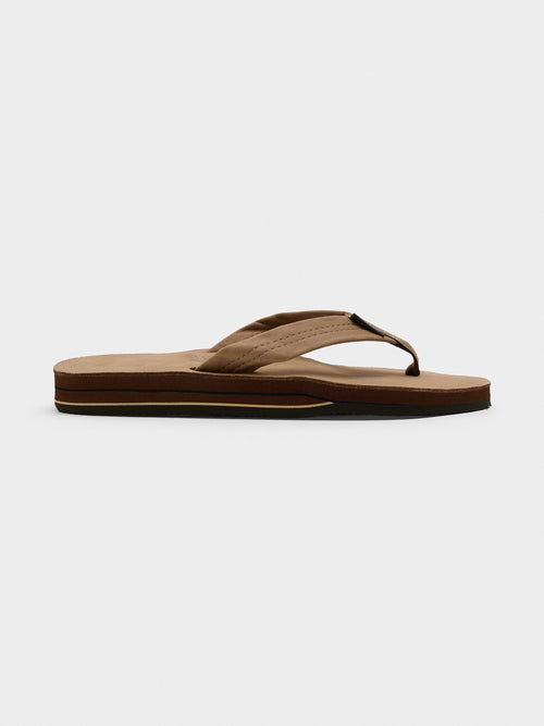 Rainbow Men's Double Layer Premier Leather Flip Flop