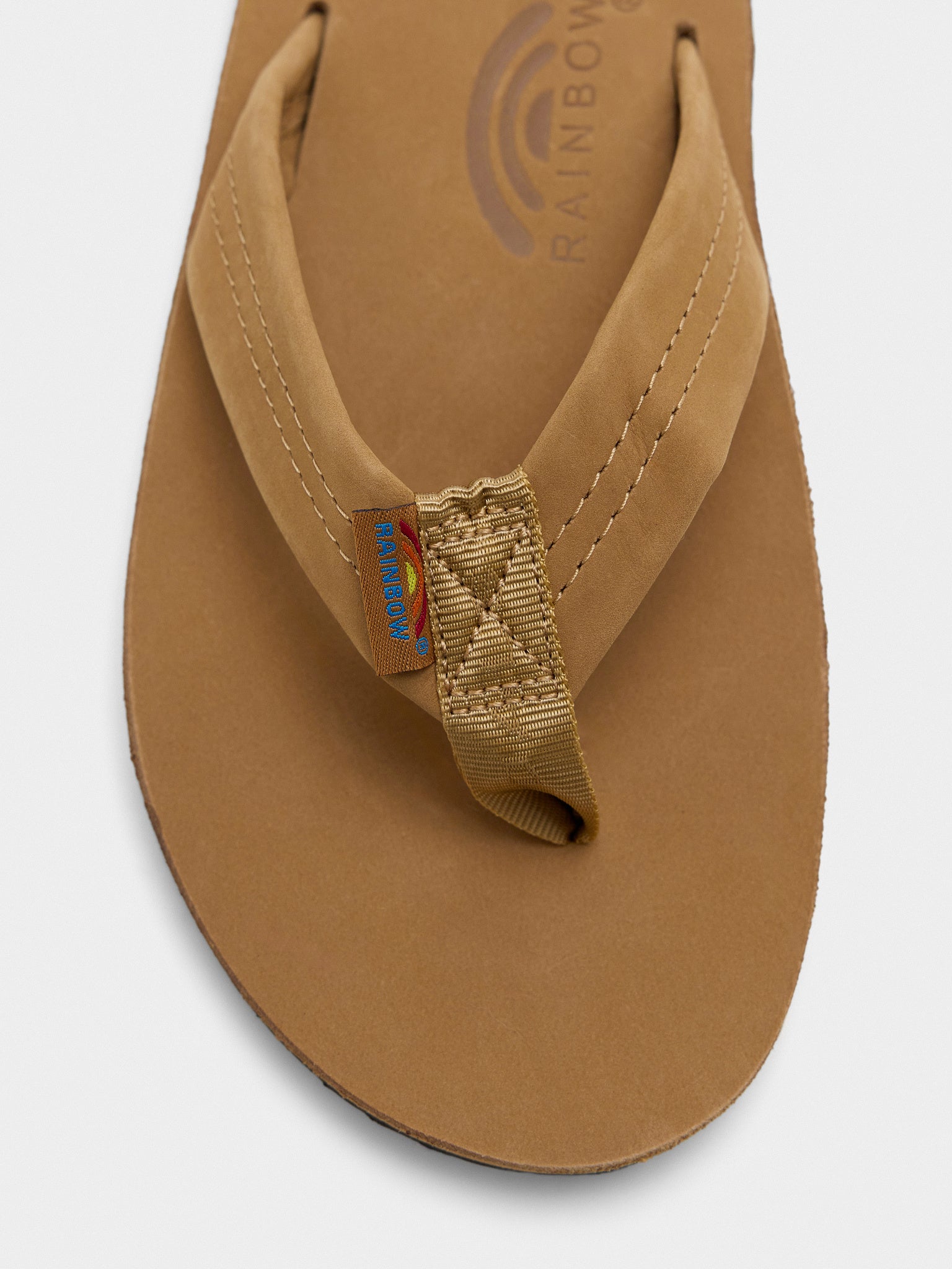 Rainbow Men's Double Layer Premier Leather Flip Flop - Saint Bernard