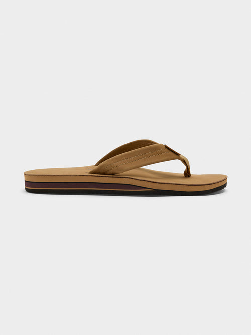 Rainbow Men's Double Layer Premier Leather Flip Flop - Saint Bernard