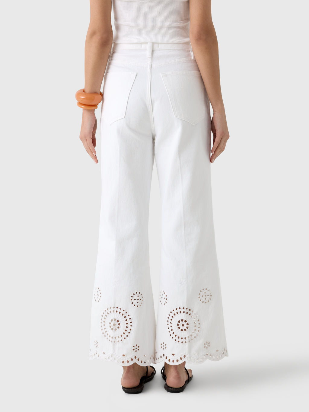 Frame Women's The Eyelet Flare Jean - Saint Bernard