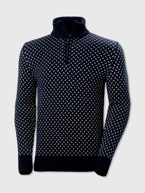 Helly Hansen Men's Arctic Ocean Icelander Wool Knit Half-Zip Sweater - Saint Bernard