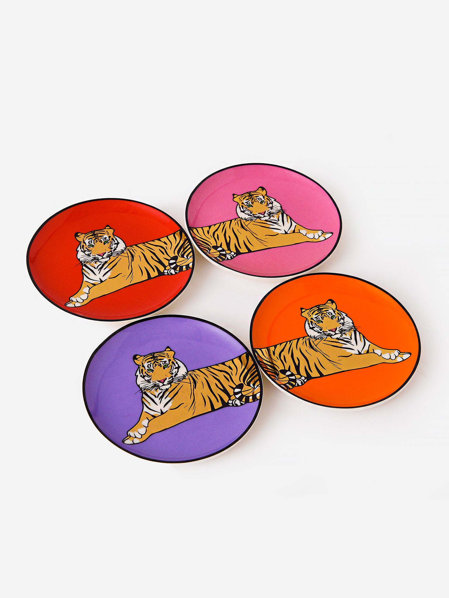 Jonathan Adler Safari Tablett – Rechteckig, Porzellan, Meadow Blu, 7 X 4.8 X 1 Zoll, Mit Goldenen Akzenten