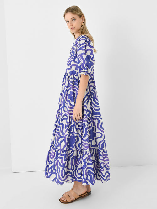 Oliphant Women's Puff Sleeve Maxi Dress