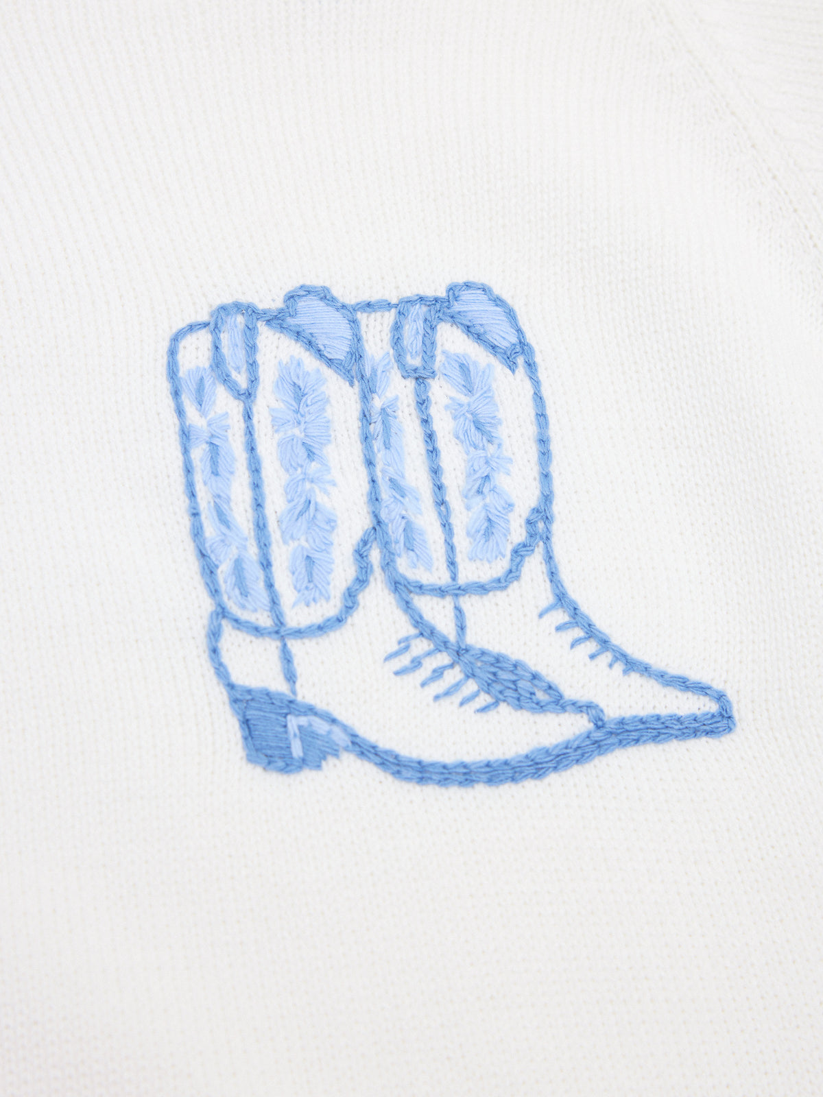 Magnolia Baby Kids' Darling Cowboy Boots Rollneck Sweater - Saint Bernard