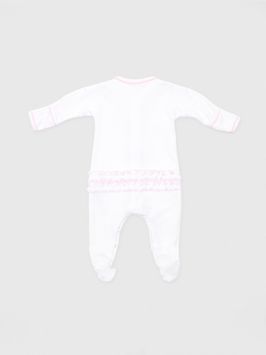 Magnolia Baby Baby Girls' Darling Cowboy Boots Ruffle Footie - Saint Bernard
